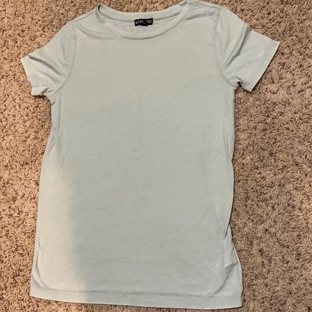 BNWOT Express super soft sage color burnout style short-sleeved tee in size XS